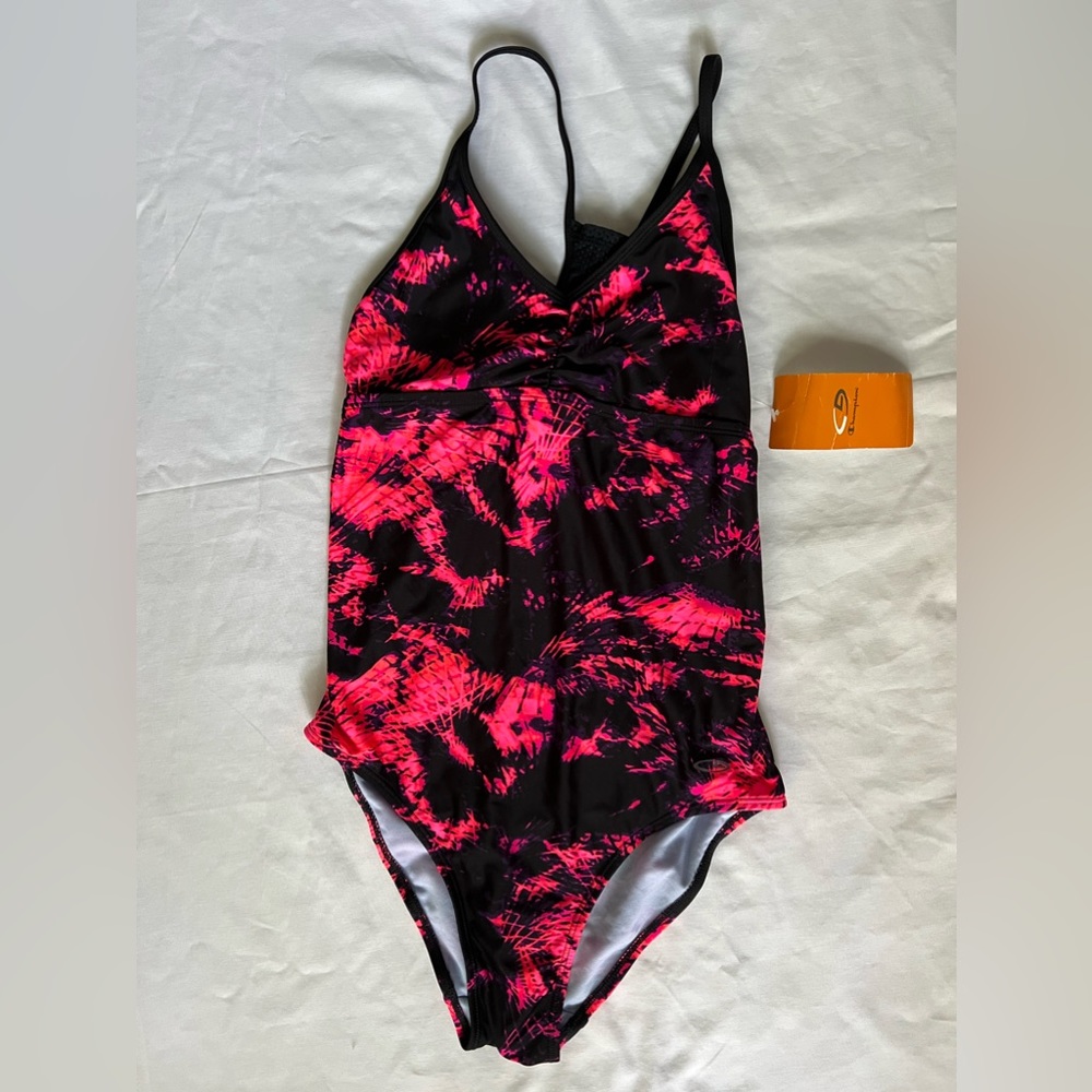 Champion Black Fuschia/Pink one piece swimsuit
